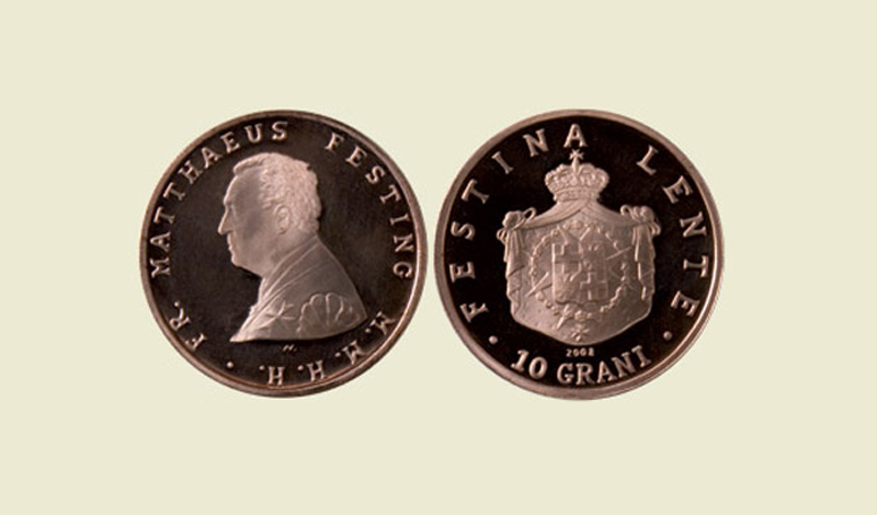 10 Grani Bronze Coin