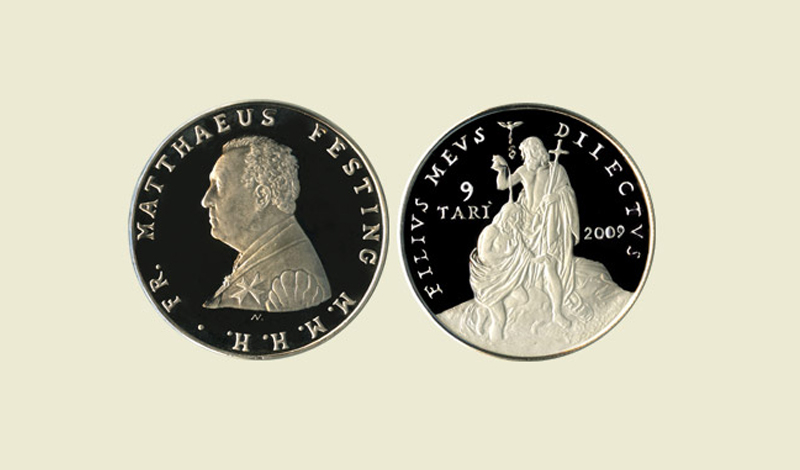 9 Tarì Silver Coin