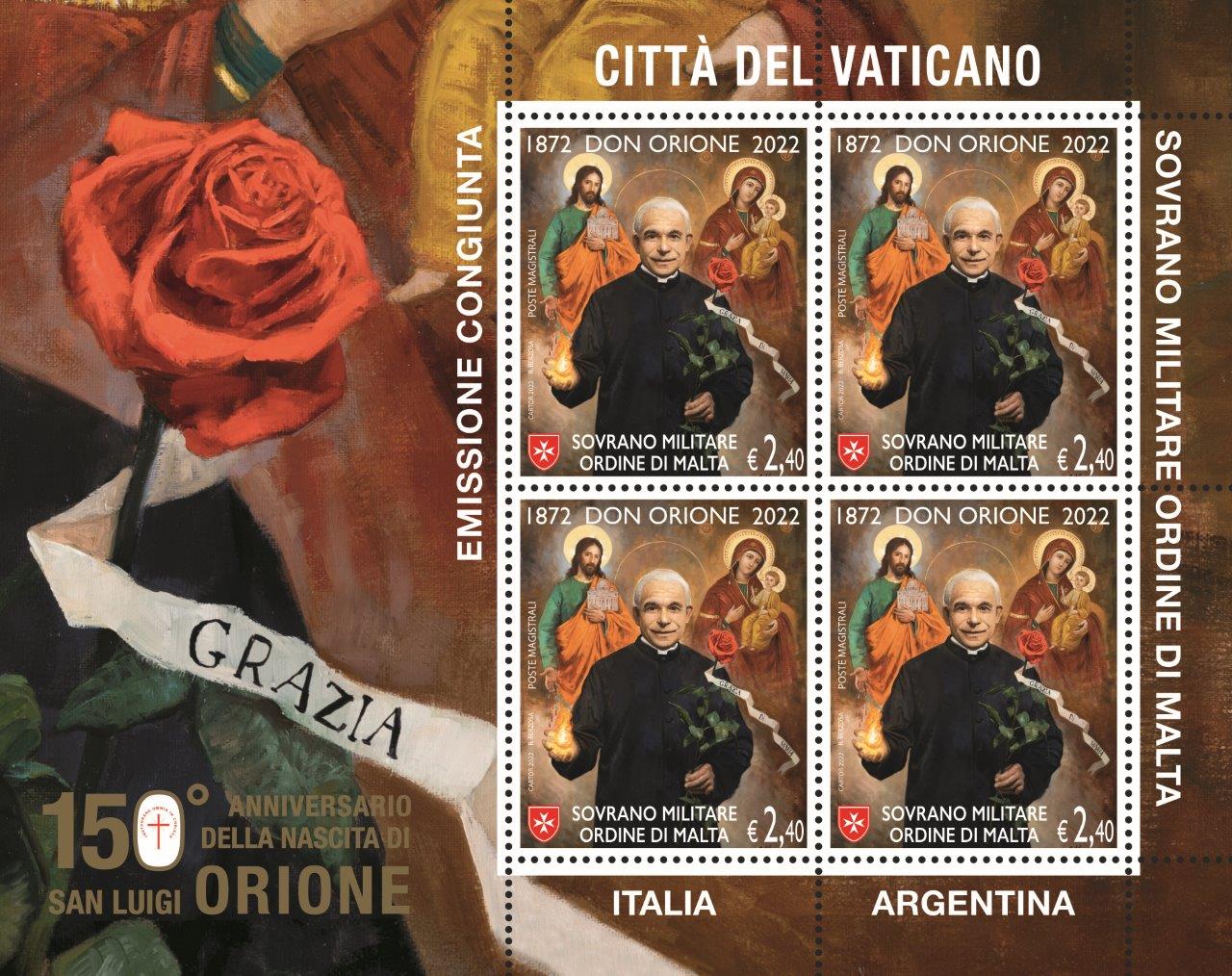 L’emissione postale dedicata a San Luigi Orione, nel centocinquantenario della nascita