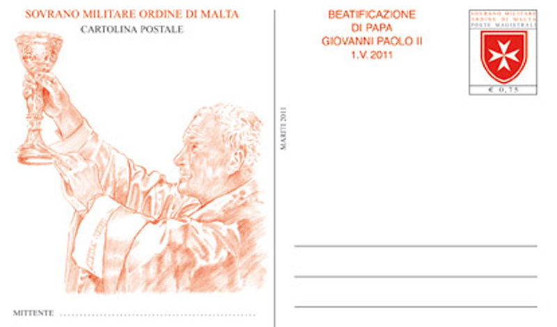 Emissione 418 – Cartolina postale – Beatificazione di Papa Giovanni Paolo II