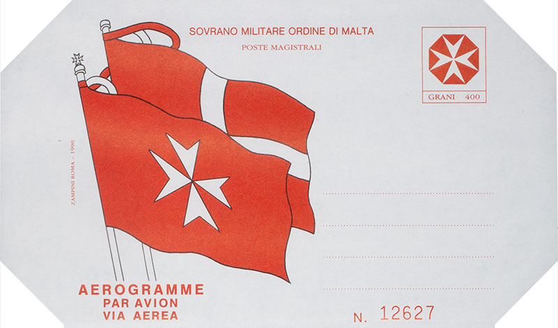 Emissione 152 – Aerogramma del Sovrano Militare Ordine di Malta   (1990)