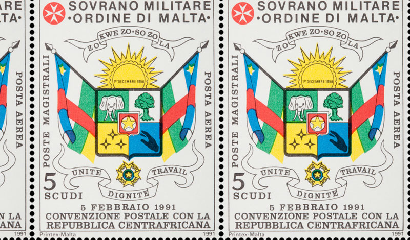 Emissione 164 – Convenzione postale con la Repubblica Centrafricana