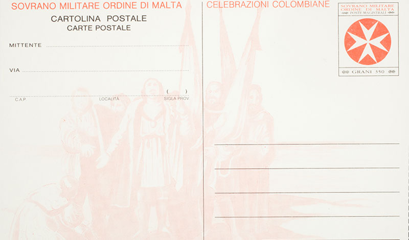 Emissione 176 – Celebrazioni colombiane. Cartolina postale