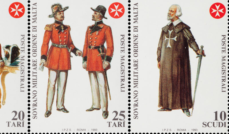 Emissione 192 – Costumi e uniformi del Sovrano Militare Ordine di Malta   (1993)