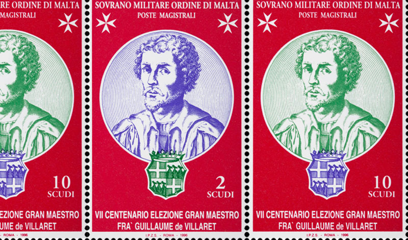 Emissione 225 – VII Centenario dell’elezione del Gran Maestro Fra’ Guillaume de Villaret