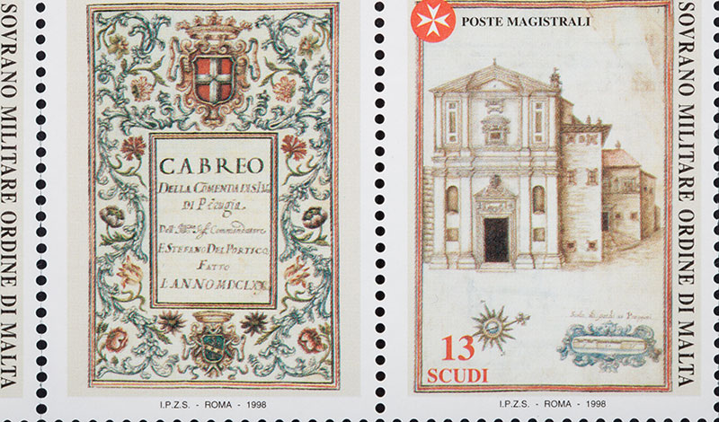 Emissione 245 – Antiche Commende del Sovrano Militare Ordine di Malta da cabrei   (1998)
