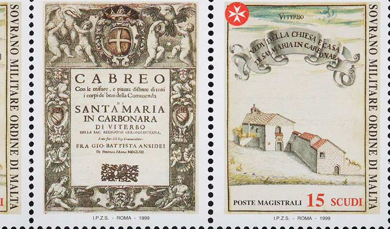 Emissione 249 – Antiche Commende del Sovrano Militare Ordine di Malta da cabrei   (1999)