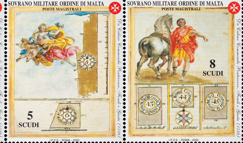 Emissione 270 – Antiche Commende del Sovrano Militare Ordine di Malta da cabrei   (2000)