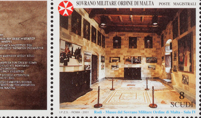 Emissione 279 – Museo del Sovrano Militare Ordine di Malta nel Palazzo del Gran Maestro in Rodi