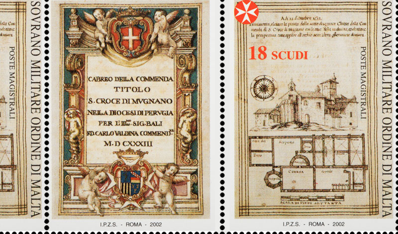 Emissione 300 – Antiche Commende del Sovrano Militare Ordine di Malta da cabrei   (2002)