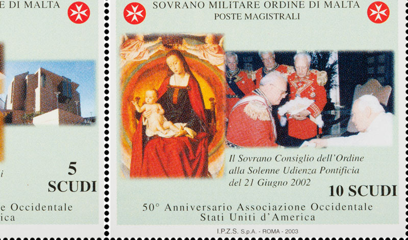 Emissione 311 – 50° Anniversario Associazione Occidentale Stati Uniti d’America del Sovrano Militare Ordine di Malta