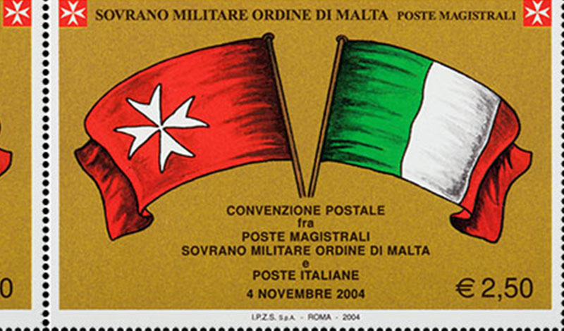 Emissione 330 – Convenzione Postale fra Poste Magistrali Sovrano Militare Ordine di Malta e Poste Italiane