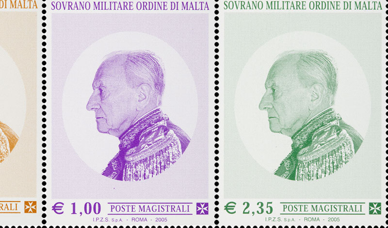 Emissione 332 – Effigie di S. A. Em.ma Fra’ Andrew Bertie Principe e Gran Maestro del Sovrano Militare Ordine di Malta