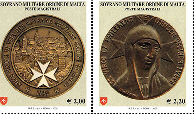 Emissione 398 – Medaglie del Sovrano Militare Ordine Ospedaliero di San Giovanni di Gerusalemme di Rodi e di Malta