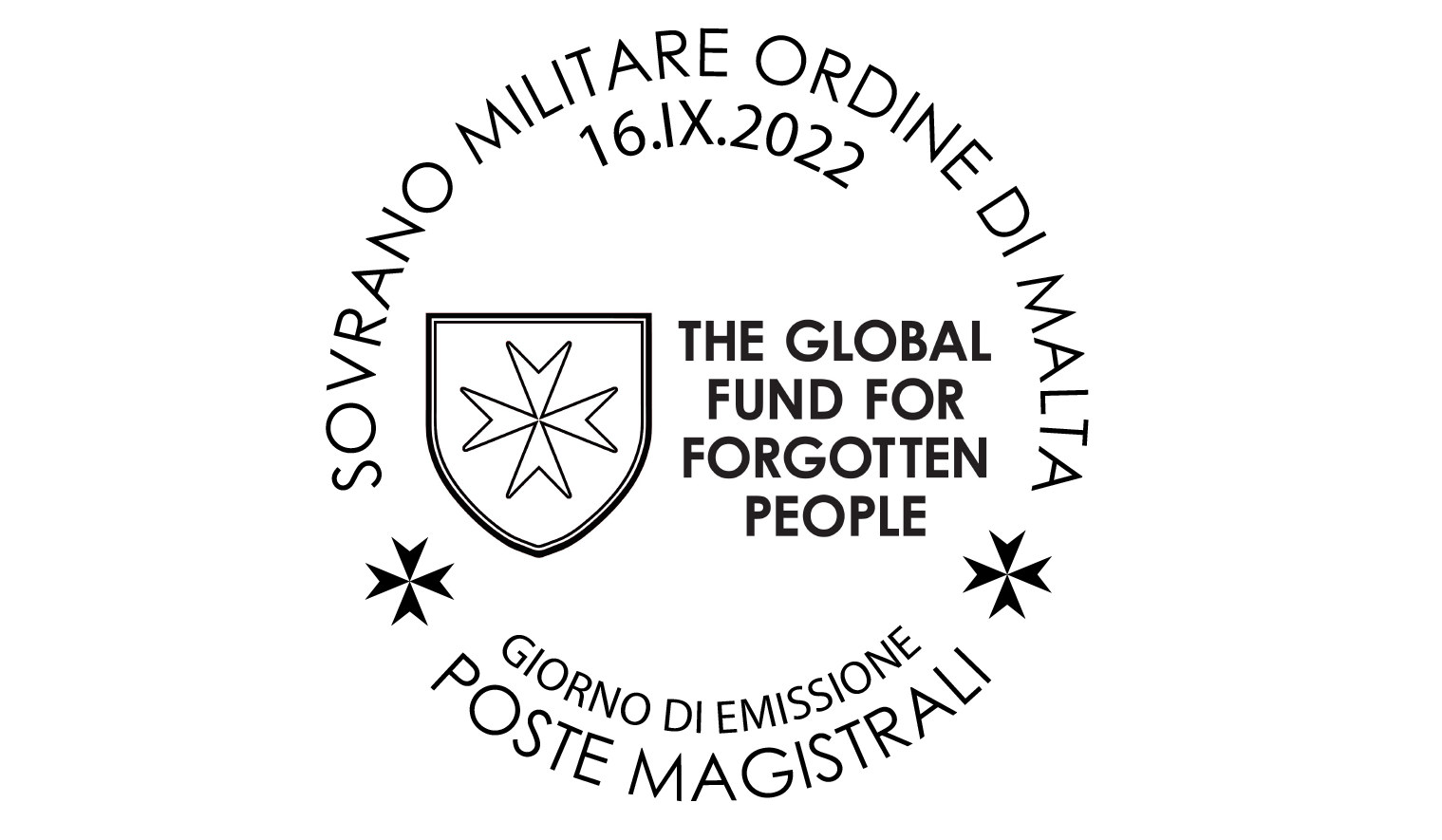 Annullo Giorno di Emissione – Fondo per le Persone Dimenticate (The Global Fund for Forgotten People), nel decimo anniversario dell’istituzione