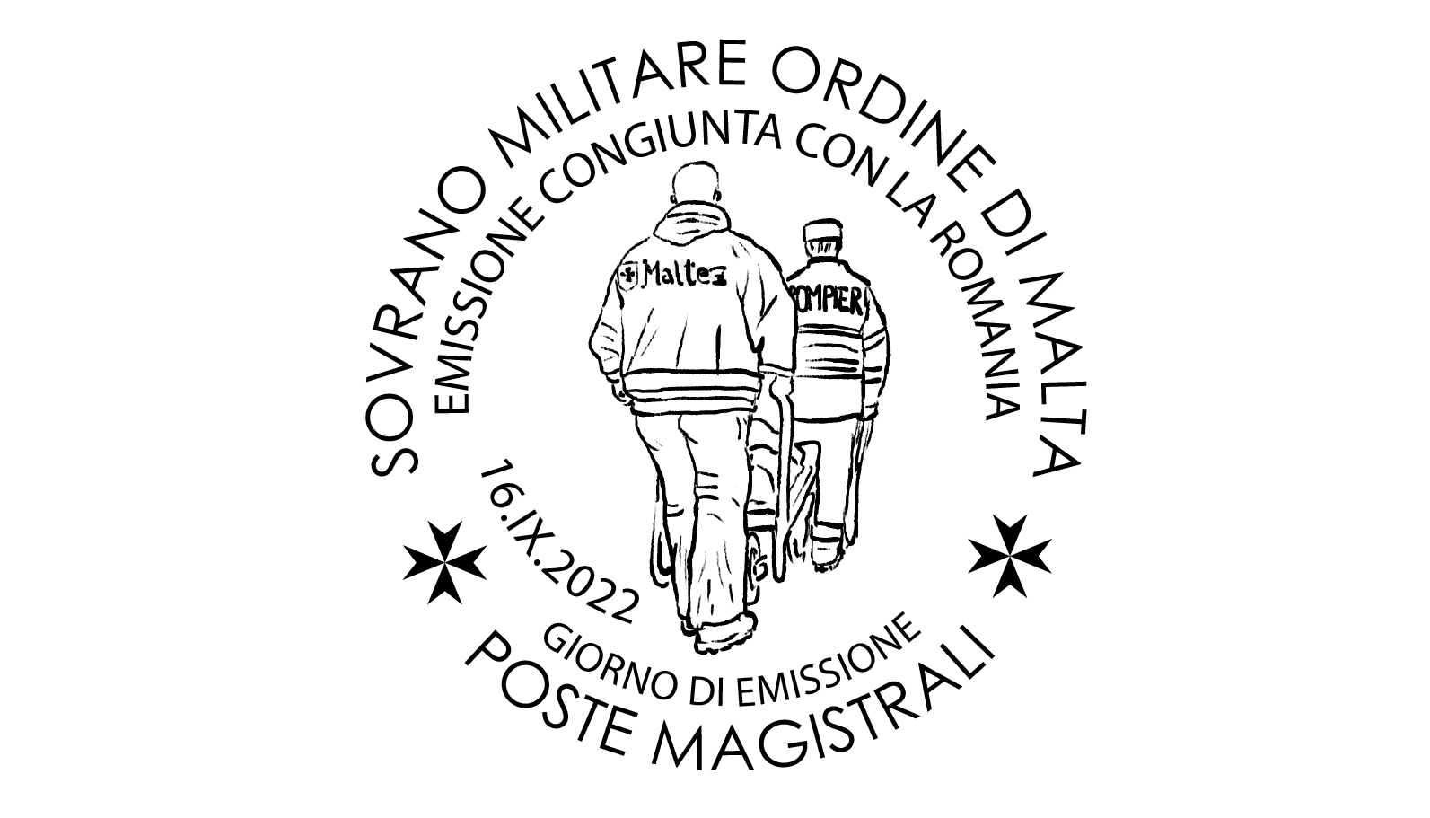Annullo Giorno di Emissione – Le attività dell’Ordine di Malta in Romania, nel 90° anniversario delle relazioni diplomatiche tra il Sovrano Ordine di Malta e la Romania (emissione congiunta con la Romania)