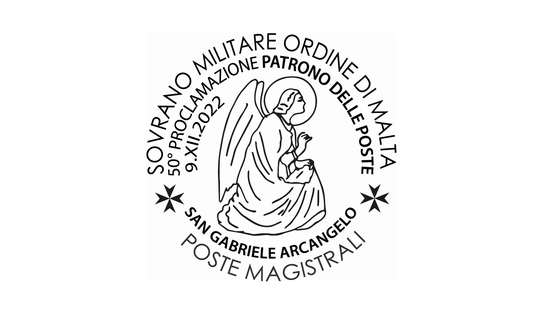 Special postmark – 50th anniversary of the proclamation of St. Gabriel the Archangel as the Patron Saint of the Postal Service