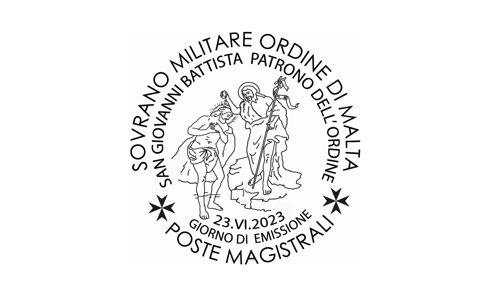 Annullo Giorno di Emissione – San Giovanni Battista, Patrono dell’Ordine (2023)