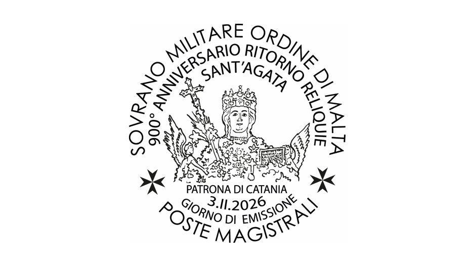 Annullo giorno di emissione – 900° Anniversario del ritorno delle Reliquie di Sant’Agata, Patrona di Catania