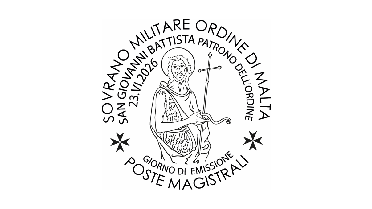 Annullo giorno di emissione – San Giovanni Battista, Patrono dell’Ordine di Malta