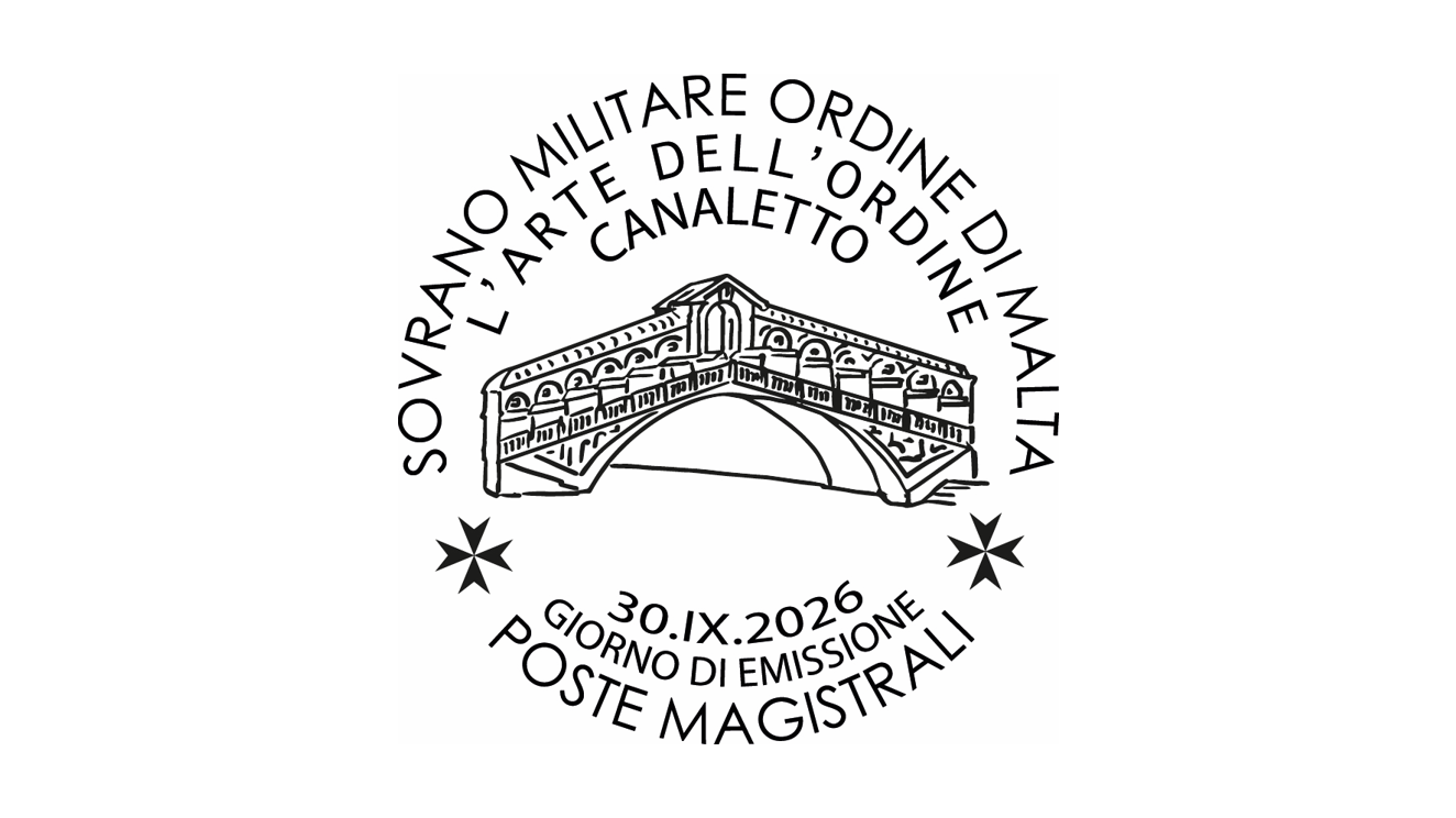 Annullo giorno di emissione – L’arte dell’Ordine di Malta: Canaletto